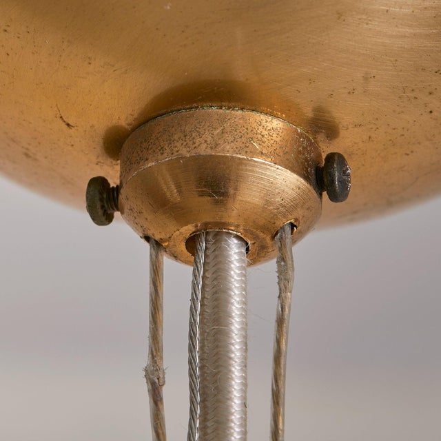 1970s 1970s Italian Reticello Murano Glass Pendant For Sale - Image 5 of 9