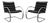 Leather and Steel MR Chairs by Ludwig Mies van der Rohe for Knoll Inc. / Knoll International, 1970s, Set of 2 For Sale