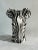 Late 20th Century Vintage Ceramic Black and White Zebra Vase For Sale - Image 5 of 12