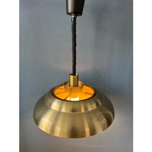 Metal Mid-Century Modern Space Age UFO Pendant Lamp from Dijkstra For Sale - Image 7 of 13