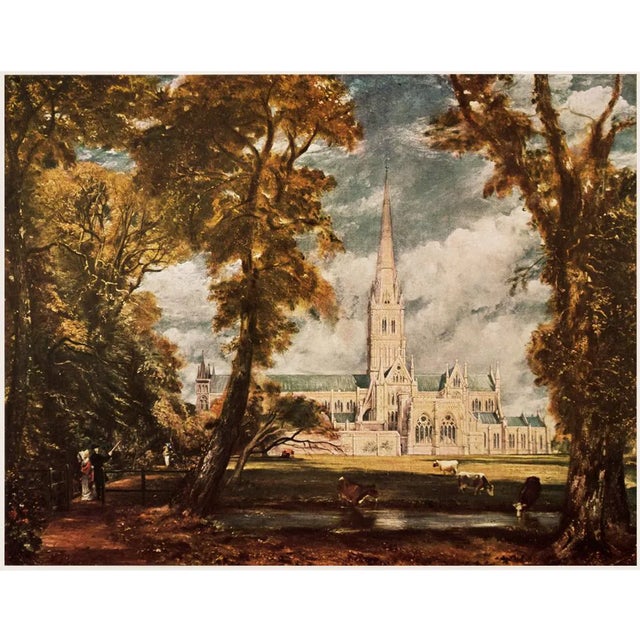 1954 After John Constable "Salisbury Cathedral", First American Edition Lithograph For Sale