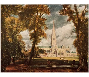 1954 After John Constable "Salisbury Cathedral", First American Edition Lithograph