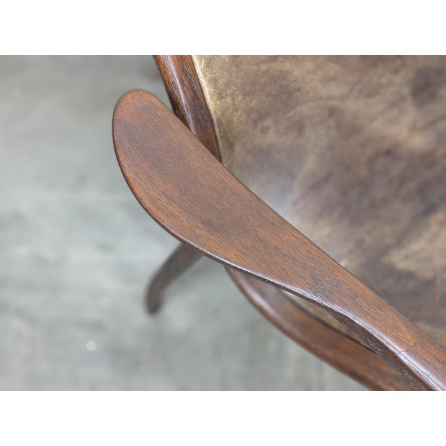 Mid Century Modern Leather Lamino Lounge Chair Attributed to Yngve Ekström for Swedese, c.1970s For Sale - Image 10 of 12