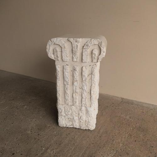 Vintage Mactan Stone Plinth For Sale - Image 5 of 6