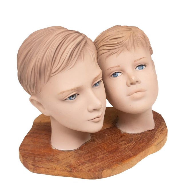 Boys Mannequin Heads, Holland, 1960s For Sale - Image 9 of 10