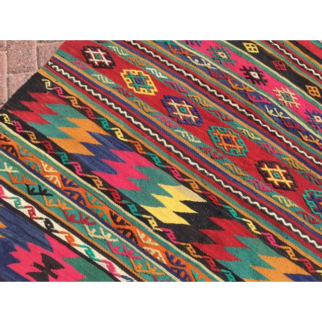Vintage Colorful Kilim Rug - 60