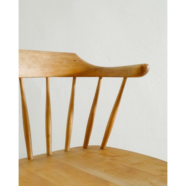 1950s Swedish Mid-Century Småland Wooden Dining Chairs by Yngve Ekström, 1950s, Set of 4 For Sale - Image 5 of 7