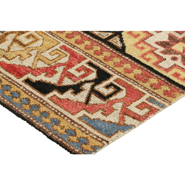 Rug & Kilim’s Caucasian Shirvan Style Rug With Polychromatic Geometric Patterns For Sale In New York - Image 6 of 7