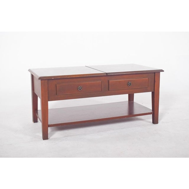 1950s Rectangular Coffee Table with Hinged Top, 1950s For Sale - Image 5 of 15