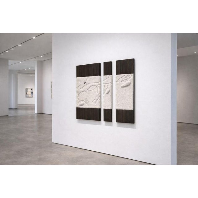 Not Yet Made - Made To Order Triptyque Wall Sculpture in Wool and Metal by Tina Tictone For Sale - Image 5 of 6