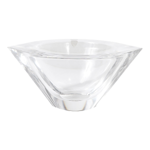 Mid-Century Modernist Sculptural Crystal Bowl Signed Orrefor's
