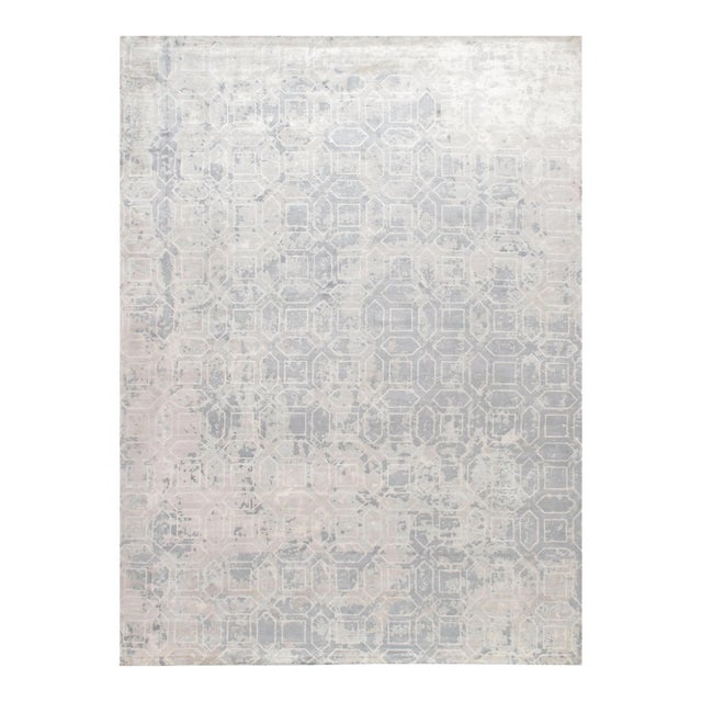 Pasargad Home Beverly Grey Area Rug- 9' 0" X 12' 0" For Sale