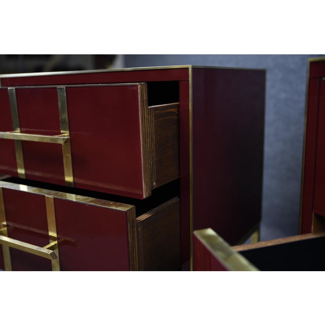 Black Murano Glass Bedside Tables from Justfurnituress SRL, Set of 2 For Sale - Image 8 of 17