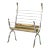 Maison Jansen Polished Brass & Steel Ram Head Magazine Rack/Holder For Sale