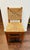 Brutalist Vintage Brutalist Oak Wood Chair With Rush Back and Seat For Sale - Image 3 of 8