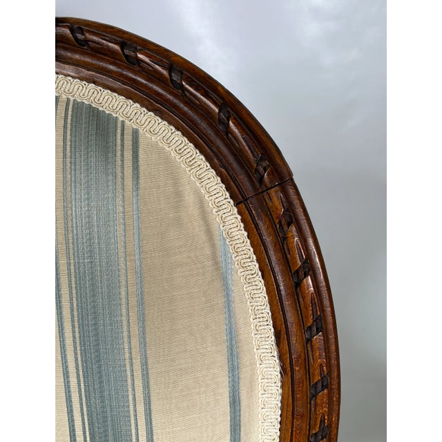 Wood Victorian Walnut Carved Balloon Back Parlor Arm Chair For Sale - Image 7 of 12