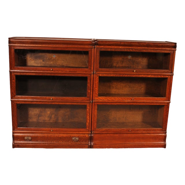 Oak Bookcases from Globe Wernicke, London, 1900s, Set of 2 For Sale