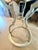 Ethan Allen Ethan Allen Attributed Glass Top Accent Table in Champagne Gold For Sale - Image 4 of 6