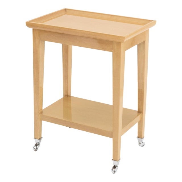 J. Robert Scott Lacquered Wood End Table For Sale