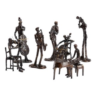 Wildwood Bronze Finish Orchestra Sculpture - 7 Pieces For Sale