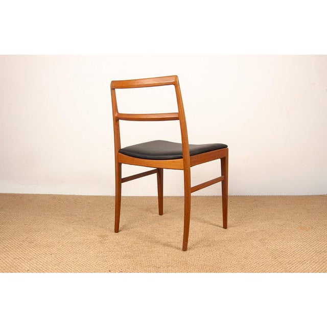 Vintage Danish Model 430 Chairs in Teak and New Leather by Arne Vodder for Sibast, 1960, Set of 4 For Sale - Image 9 of 17
