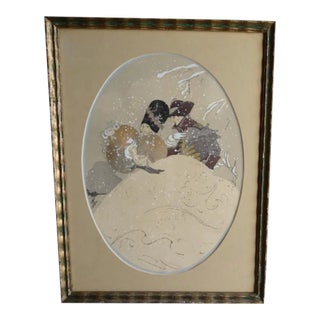 1920s Romantic Winter Fantasy à La Russe Print For Sale