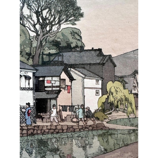 Japanese Woodblock Print Yoshida Hiroshi Small Town in China For Sale - Image 9 of 12