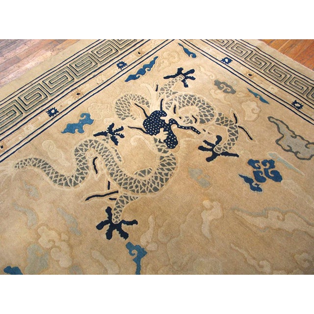 19th Century Chinese Peking Dragon Carpet ( 11'10" x 12'6" - 360 x 380 )
