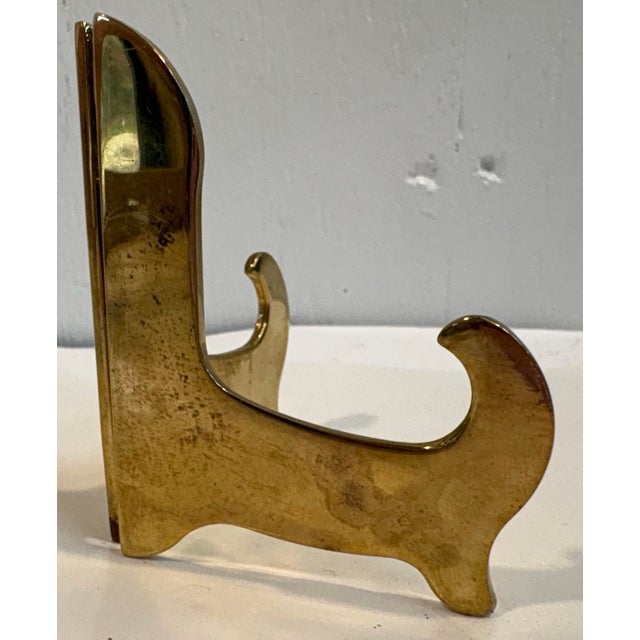 Vintage Brass Petite Easel For Sale - Image 4 of 6