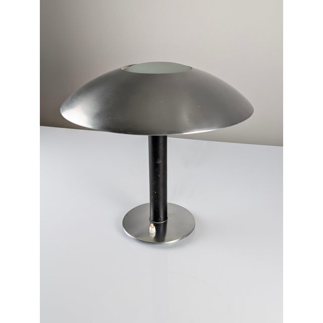 Leather Table Lamp by Metalarte, 1962 For Sale - Image 11 of 13