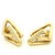 1980s Italian 18k Gold and Diamond Geometric Earrings, Pair For Sale - Image 9 of 10
