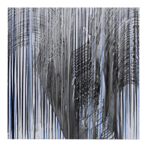 Contemporary Abstract Pigment, Ice on Yupo Painting "Blue Melt 19" by Jaanika Peerna
