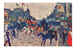 André Derain "London Street", 1947 After First Edition Parisian Offset Lithograph
