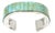 Vintage Teme Southwestern Turquoise Channel Inlay Sterling Silver Cuff for a Man or Large Woman's Wrist For Sale