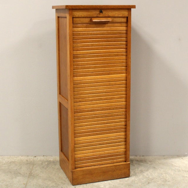 Vintage Filing Cabinet in Oak, 1920s For Sale - Image 11 of 11