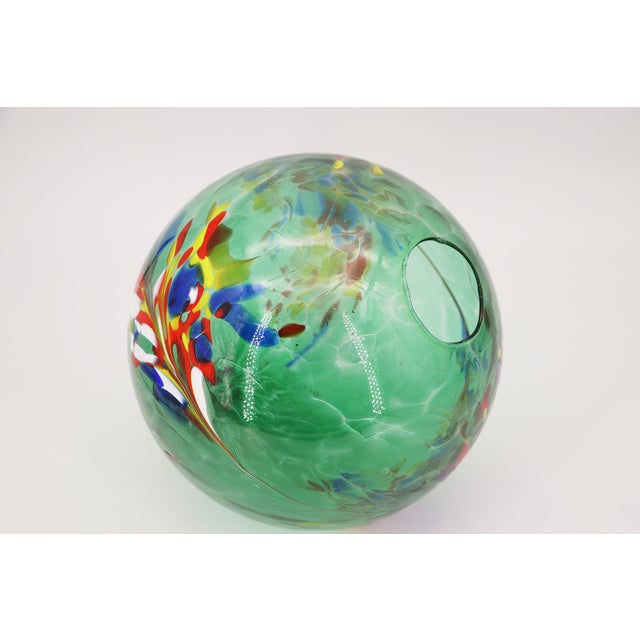 Mid-Century Modern 1960s Murano, Italy, Blow-Glass Lampshade For Sale - Image 3 of 14