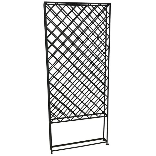 Large Standing Lattice Wrought Iron Wine Racks Chairish