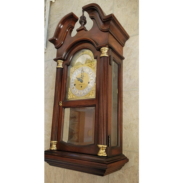 1982 Howard Miller 33" Limited Edition Mahogany Hour Glass II Mantle