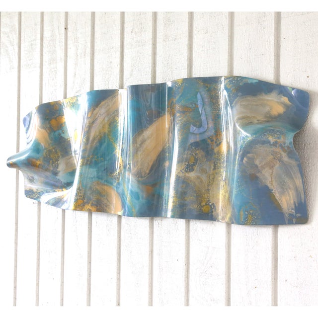 1990's Sculptural Abstract Acrylic Wall Panel For Sale In Tampa - Image 6 of 7