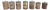 19th Century Wooden Pharmacy Jars, 1890, Set of 7 For Sale