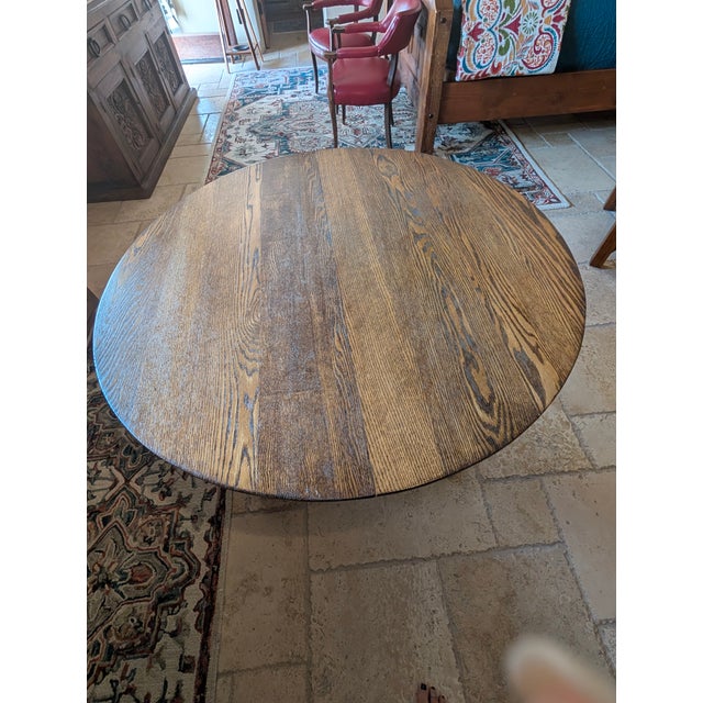 Antique Pedestal Dining Table For Sale - Image 4 of 5