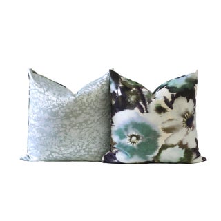 Velvet Designer Down Pillow For Sale