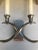 Visual Comfort Cross Bouillotte Small Sconces in Pewter For Sale In New York - Image 6 of 7