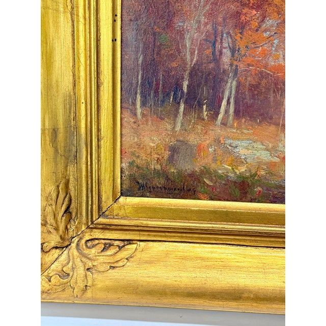 Late 19th Century Joseph H. Greenwood (Ma, 1857-1927) Tonalist New England Landscape For Sale - Image 5 of 9