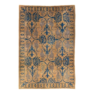 Galerie Shabab Collection Mid-20th Century Handmade Chinese Art Deco Accent Carpet For Sale