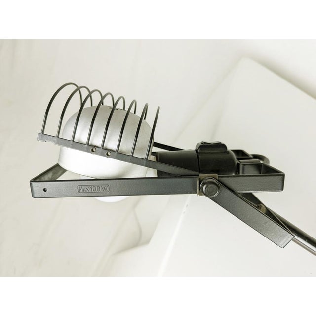 Metal Aluminum & Black Metal Sintesi Table Lamp by Ernesto Gismondi for Artemide, 1970s For Sale - Image 7 of 16