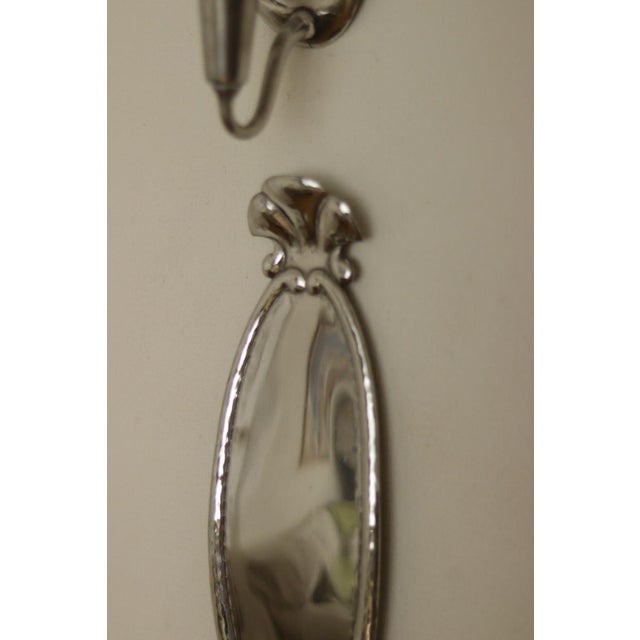 Swedish Grace Pewter Sconces by Svenskt, Set of 2 For Sale - Image 15 of 18