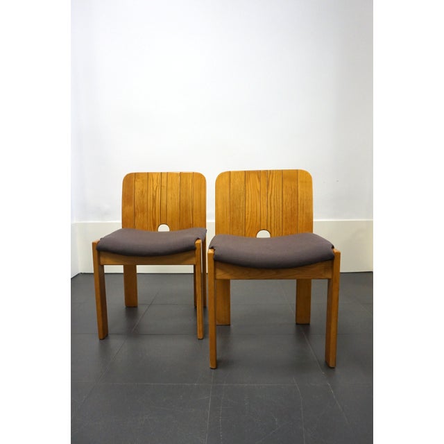 Mid-Century Modern Vintage Italian Side Chairs, 1970s, Set of 4 For Sale - Image 3 of 11