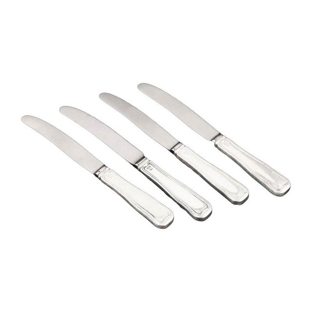 1940s Fruit Knives in Stainless Steel and Sterling Silver by Georg Jensen, 1940s, Set of 4 For Sale - Image 5 of 5