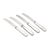 1940s Fruit Knives in Stainless Steel and Sterling Silver by Georg Jensen, 1940s, Set of 4 For Sale - Image 5 of 5